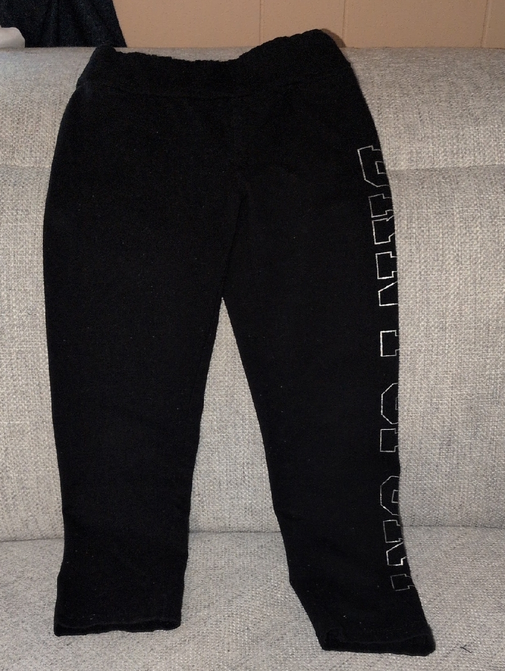 DKNY Black Kids Jogger Sweatpants with Side Logo